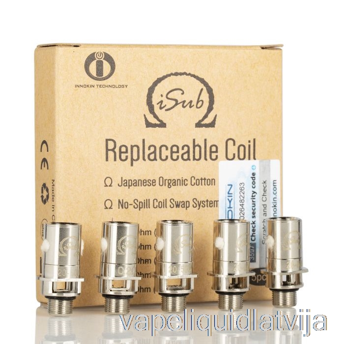 Innokin Isub Rezerves Spoles 0,2ohm Spoles Vape šķidrums